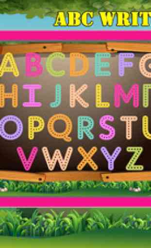 ecrire alphabet phonétique en anglais jeu enfant 3
