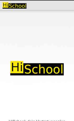 HiSchool Vertretungsplan 1