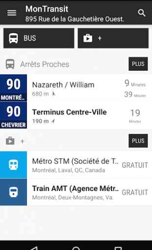 Bus AMT Montréal - MonTransit 1