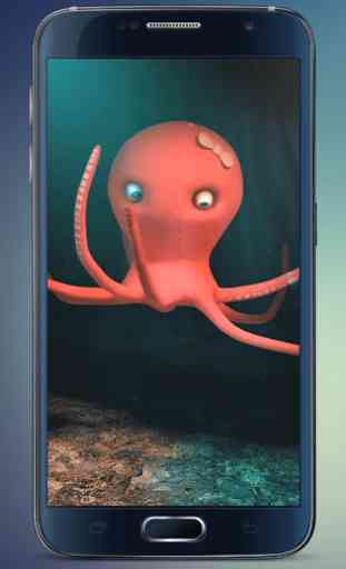 Funny Octopus Live Wallpaper 4