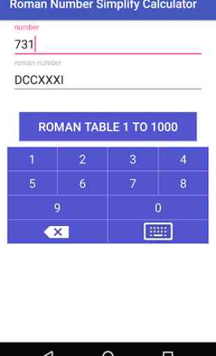 Roman Number Calculator 3