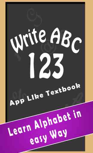 Ecrire ABC 123 1