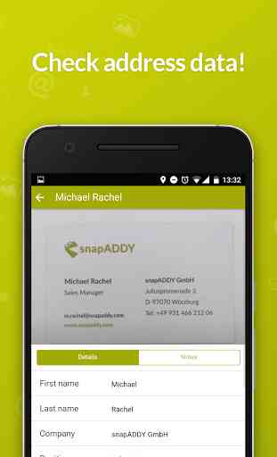 snapADDY Business Card Scanner 2