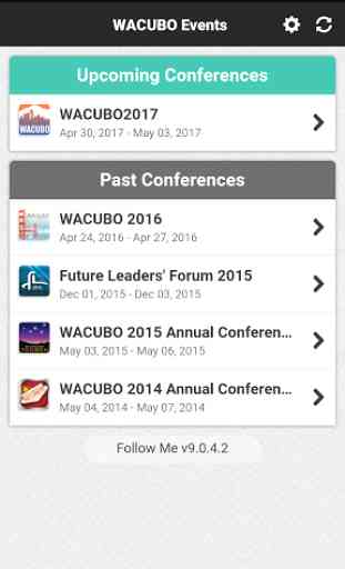 WACUBO Events 2