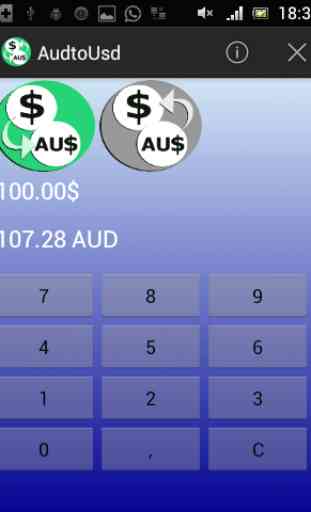 AUD to USD 2