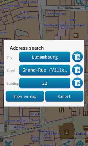 Carte de Luxembourg hors-ligne 3
