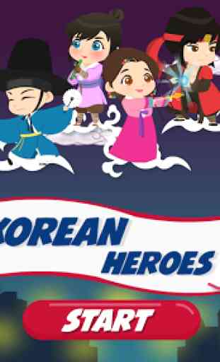 Korean Heroes: Vocabulary Game 1