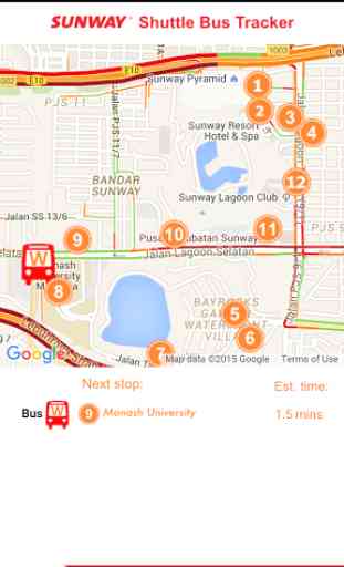 Sunway Shuttle Bus Tracker 1