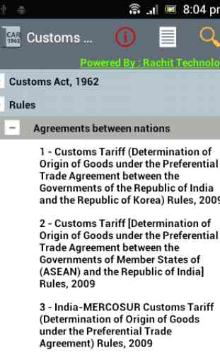 Customs Act & Rules - 1962 1