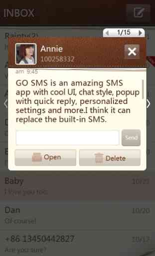 GO SMS Pro SimplePaper theme 2
