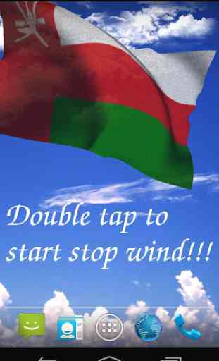 3D Oman Flag Live Wallpaper 1
