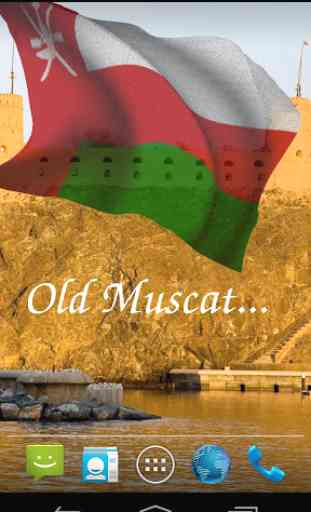 3D Oman Flag Live Wallpaper 3