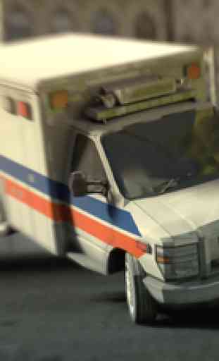 Ambulance Simulator 3D - Les patients de secours d'urgence et la livraison de l'hôpital sim - Véritable test conduite automobile, de stationnement et de course compétences 4