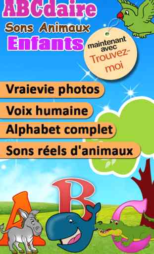 Apprendre l'alphabet avec les animaux, l'alphabet pour les enfants, la phonétique avec images et son, jeu pour les enfant d'âge préscolaire 1