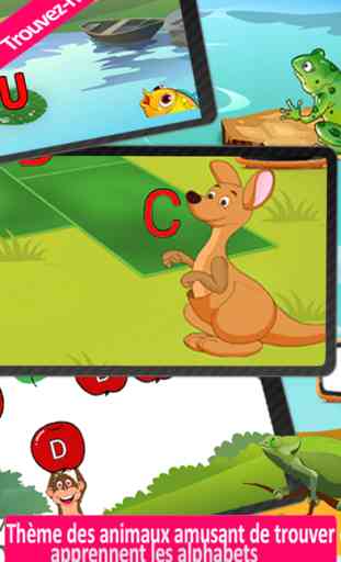 Apprendre l'alphabet avec les animaux, l'alphabet pour les enfants, la phonétique avec images et son, jeu pour les enfant d'âge préscolaire 2