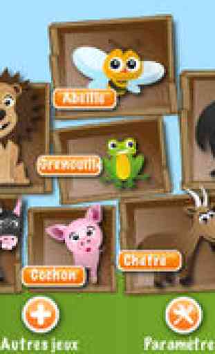 Puzzles Animaux GRATUIT - un jeu éducatif rigolo de Hetoila pour les enfants 1