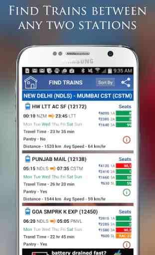 Indian Rail IRCTC PNR Status 4
