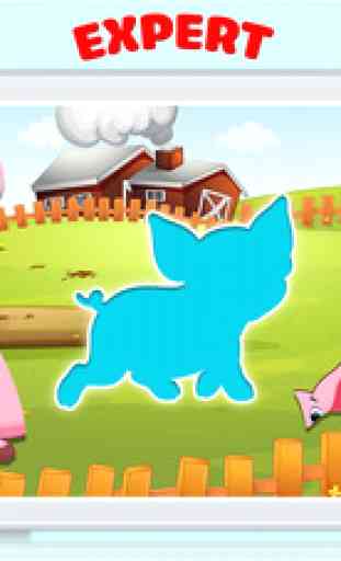 puzzle d animaux gratuit - jeux pour bébé enfants 4