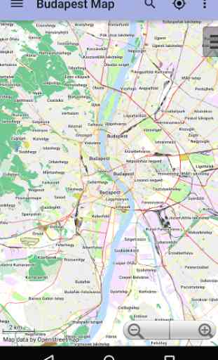 Carte de Budapest hors-ligne 1