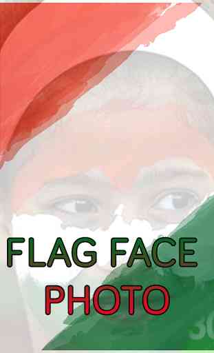 Flag Face Photo - India 1