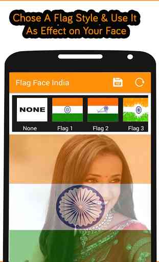 Flag Face Photo - India 3