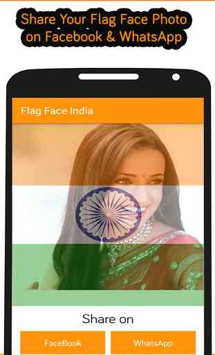 Flag Face Photo - India 4