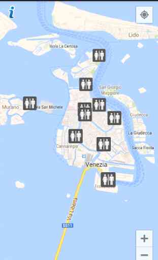 Plan des toilettes de Venise 2