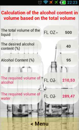 Alcohol Calculator 4