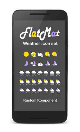 FlatMat Weather icon set 1