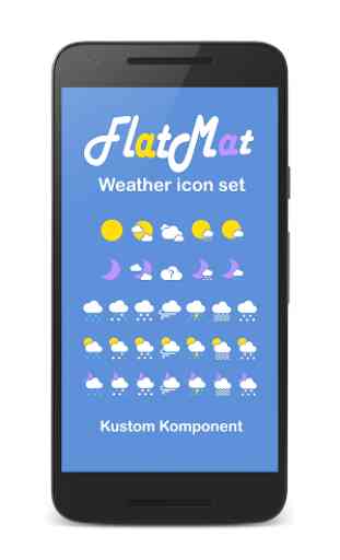 FlatMat Weather icon set 2