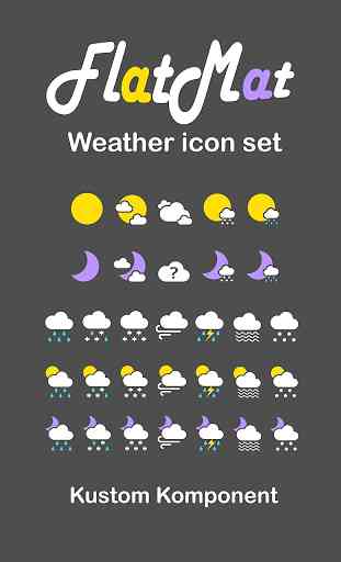 FlatMat Weather icon set 3