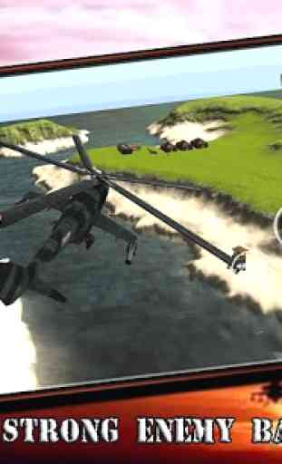 Hélicoptère Air Gunship Guerre 3