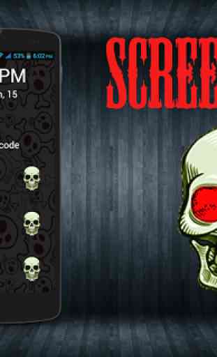 Screen Lock Pattern Skull 1