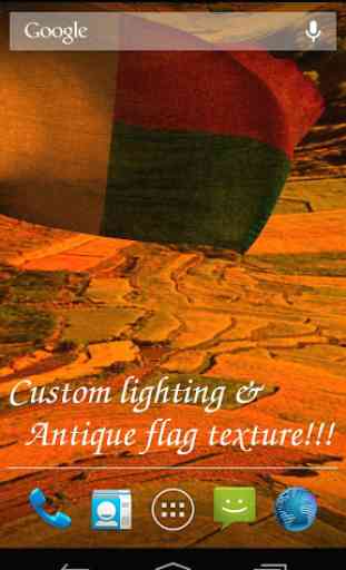 3D Madagascar Flag LWP 4