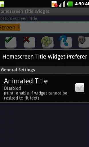Home Screen Title Widget 3