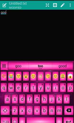 Led Pink Emoji Clavier 2