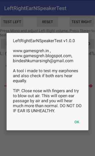 Left-Right Ear N Speaker Test 2
