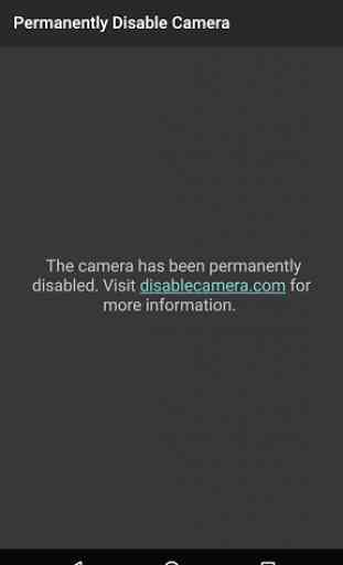 Permanently Disable Camera 4