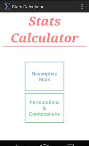 Stats Calculator (Pro) 1