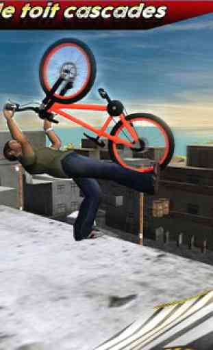 Cycliste sur le toit Stunt Man 1