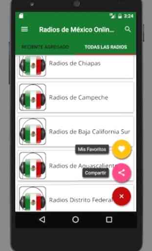 Estaciones de Radio FM Mexico 3