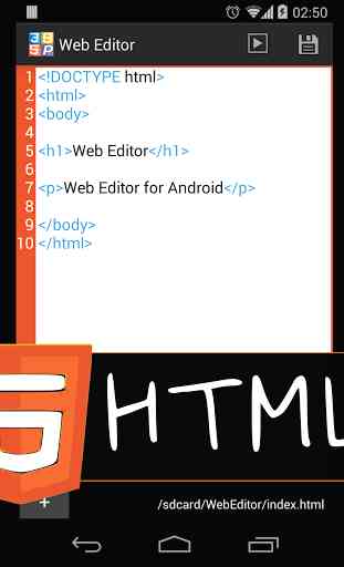 Web Editor (HTML Viewer) 1