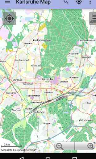 Carte de Karlsruhe hors-ligne 1