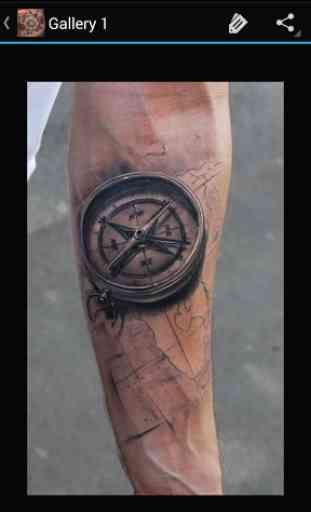 Compass Tattoo 1