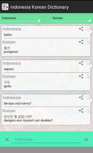 Kamus Indonesia Korea 3