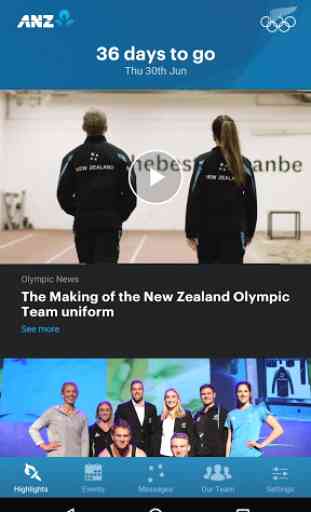 NZ Olympic Team 1