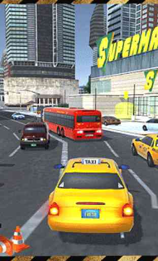 Supermarché Taxi Driver 3D Sim 3