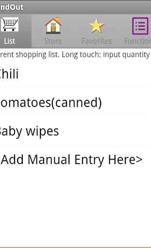 NandOut: Grocery List by Aisle 2
