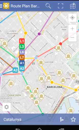 Route Plan Barcelona Metro Map 2