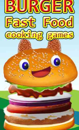 Burger jeux de cuisine de restauration rapide - jeux hamburger Maker pour filles 1